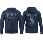 2025 Jesus Won Seattle Mariners Hoodie