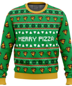 2025 Merry Pizza Ugly Christmas Sweater