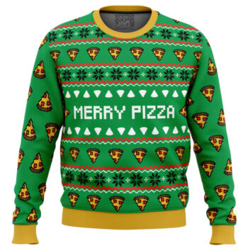 2025 Merry Pizza Ugly Christmas Sweater