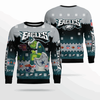 2025 Philadelphia Eagles Funny Christmas Ugly Sweater