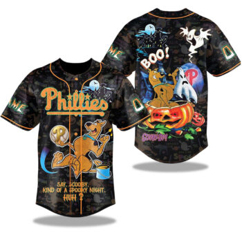 2025 Philadelphia Phillies Scooby Doo Halloween Night Baseball Jersey
