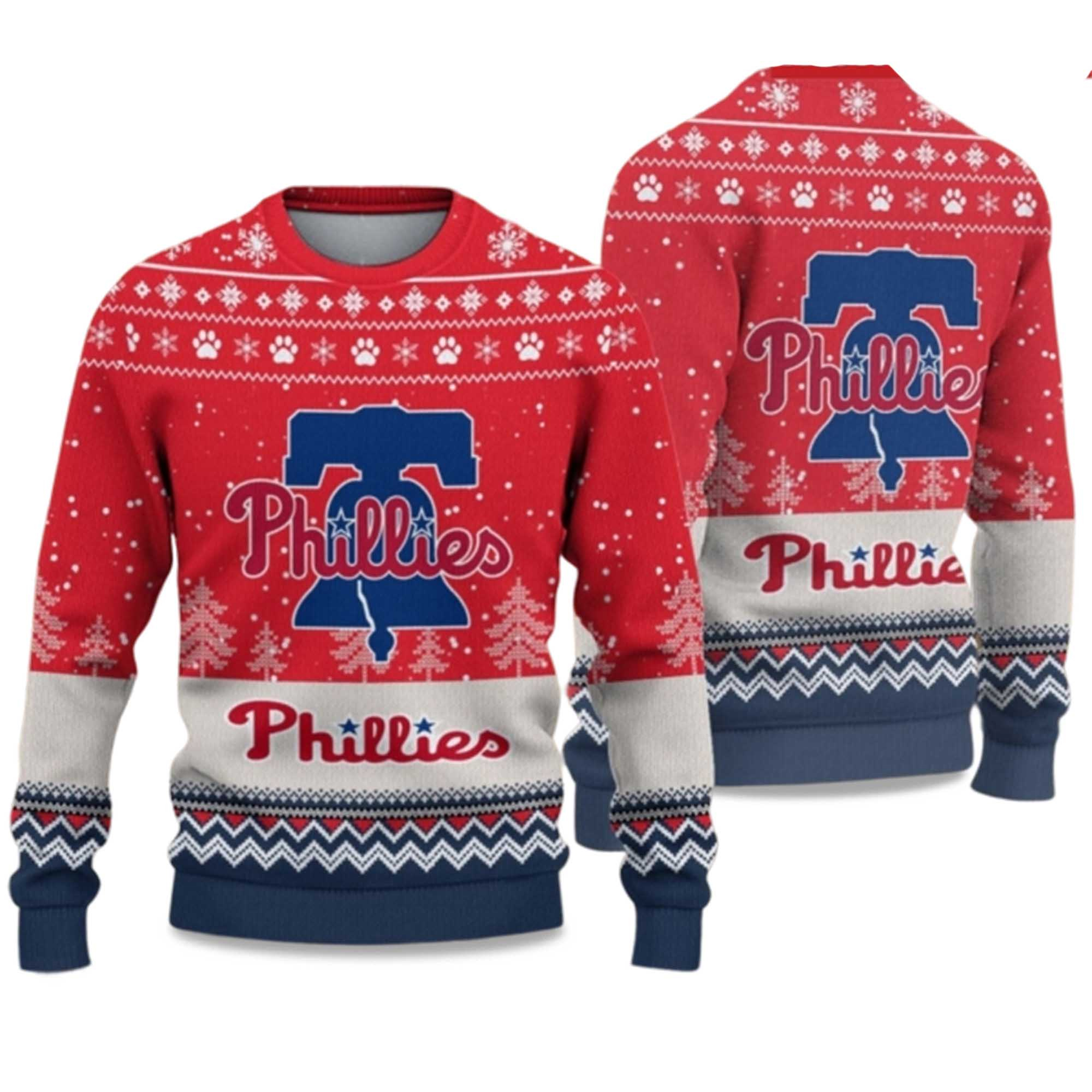 2025 Phillies Ugly Christmas Sweater 2025 Phillies Ugly Christmas Sweater