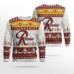2025 Rainier Beer Ugly Christmas Sweater