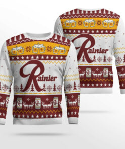 2025 Rainier Beer Ugly Christmas Sweater
