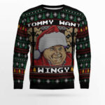 2025 Tommy Want Wingy Funny Ugly Christmas Sweater