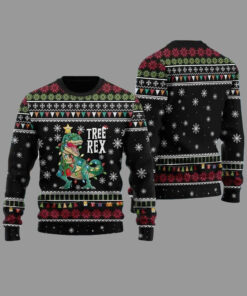 2025 Tree Rex Ugly Christmas Sweater