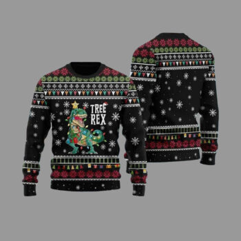 2025 Tree Rex Ugly Christmas Sweater
