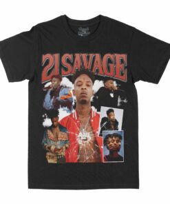 21 Savage "Broken Glass" Graphic T-Shirt