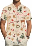 2025 Christmas Reindeer and Christmas Tree Hawaiian Shirt