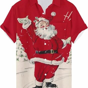 2025 Christmas Jolly Santa Holiday Hawaiian Shirt