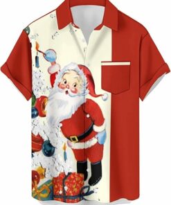 2025 Christmas Happy Santa Vacation Hawaiian Shirt