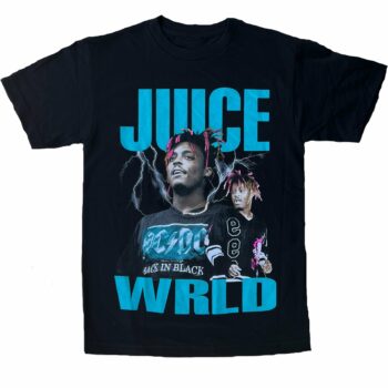 Juice Wrld Back In Black Graphic T-Shirt