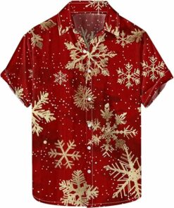 2025 Christmas Snowflake Tropical Hawaiian Shirt