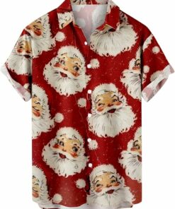 2025 Christmas Cute Santa Holiday Hawaiian Shirt