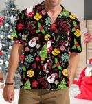2025 Christmas Tropical Holiday Pattern Hawaiian Shirt