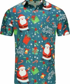 2025 Christmas Cheerful Holiday Pattern Hawaiian Shirt