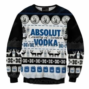 Absolut Vodka Christmas Ugly Sweater