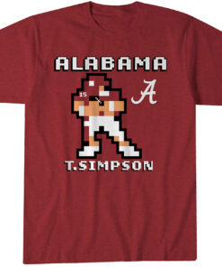 Alabama Football Ty Simpson Retro Baller T-Shirt
