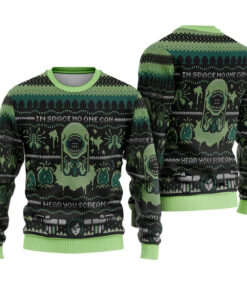 Alien Xenomorph Ugly Christmas Sweater