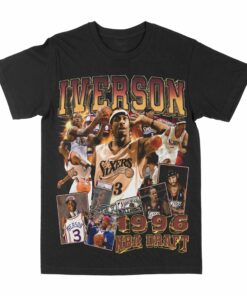 Allen Iverson "96 Draft"  Graphic T-Shirt