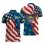 Corona Extra American Eagle Flag Polo Shirt