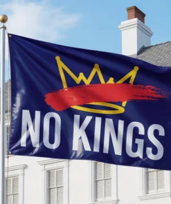 Anti T**** No Kings House Flag