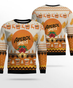 Aperol Spritz Christmas Jingle Bells Ugly Sweater