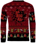 Armed and Dangerous Red Gobbo Ugly Christmas Sweater Preorder
