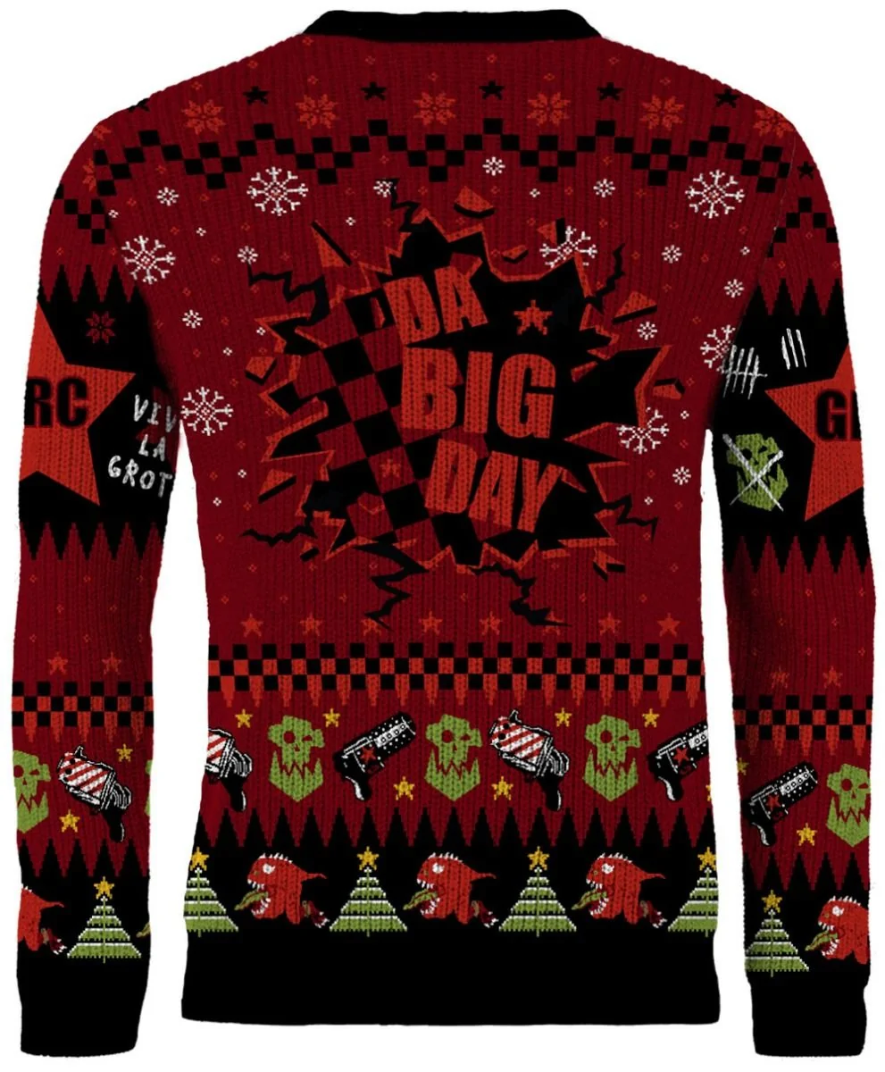 Armed and Dangerous Red Gobbo Ugly Christmas Sweater Preorder Armed and Dangerous Red Gobbo Ugly Christmas Sweater Preorder