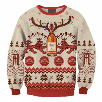 Asbach Uralt Reindeer Christmas Ugly Sweater