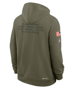 Atlanta Falcons Olive 2025 Salute to Service Hoodie