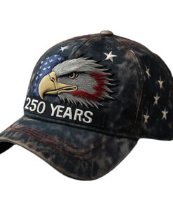 Bald Eagle 250Th Anniversary Hat American Flag Baseball Cap