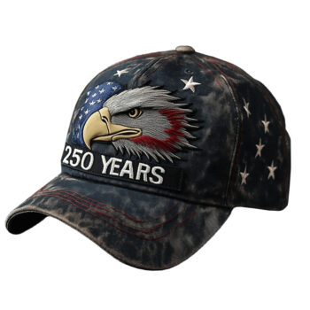 Bald Eagle 250Th Anniversary Hat American Flag Baseball Cap