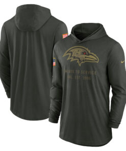 Baltimore Ravens Forest Green 2025 Salute to Service Hoodie