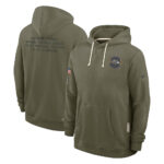 Baltimore Ravens Olive 2025 Salute to Service Hoodie
