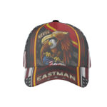 Baseball Cap Patriotic Eagle American Flag Black Red Baseball Cap