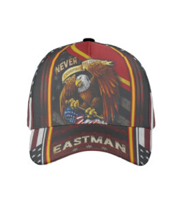 Baseball Cap Patriotic Eagle American Flag Black Red Baseball Cap