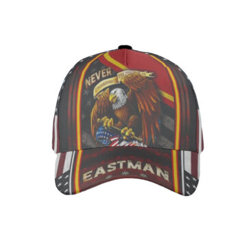 Baseball Cap Patriotic Eagle American Flag Black Red Baseball Cap