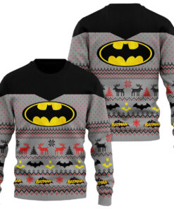 Batman Snow Christmas Ugly Sweater