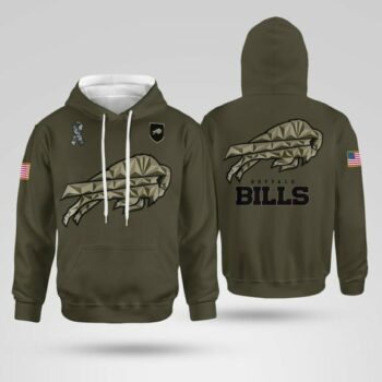 Bills Salute to Service Olive 2025 Hoodie Style 1