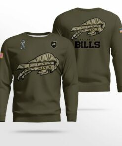 Bills Salute to Service Olive 2025 Sweatshirt Style 1