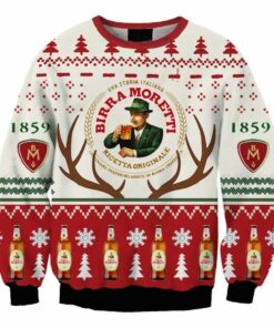 Birra Moretti Christmas Reindeer Ugly Sweater