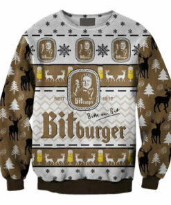 Bitburger Snowing Christmas Ugly Sweater