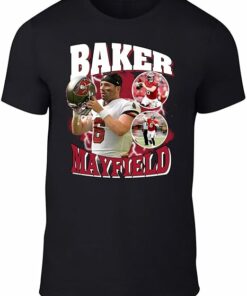 Black Baker Mayfield Bootleg Style T-Shirt