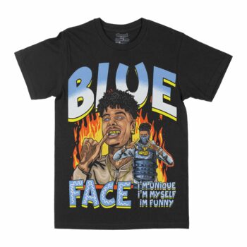 Blue Face "Unique" Graphic T-Shirt