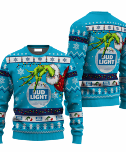 Bud Light Grinch Hand Stock Ugly Sweater
