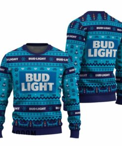 Bud Light Snowing Christmas Ugly Sweater