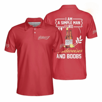 Budweiser And Boobs Polo Shirt