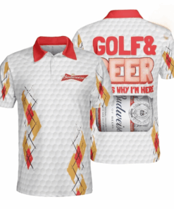 Budweiser Beer & Golf Polo Shirt