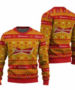 Budweiser Snowing Christmas Ugly Sweater